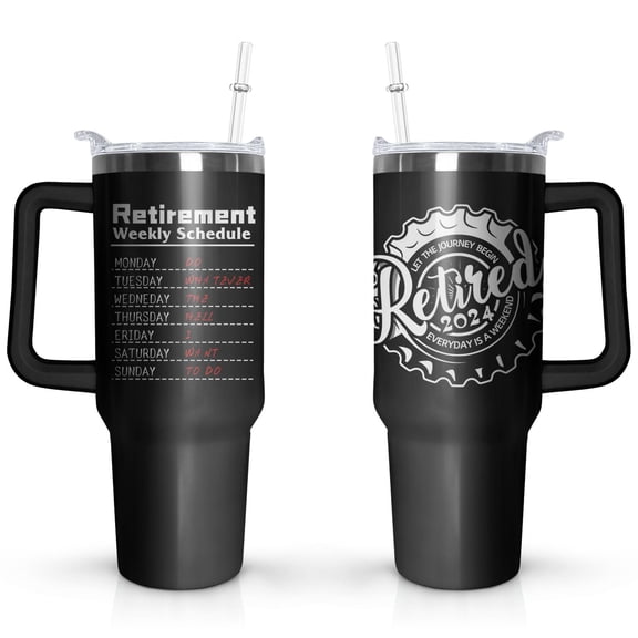Retirement Gifts for Men the Legend Has Officially Retired, Retirement Tumbler, Retirement Gag Gifts & Retired Gifts for Men 40oz Tumbler with Handle