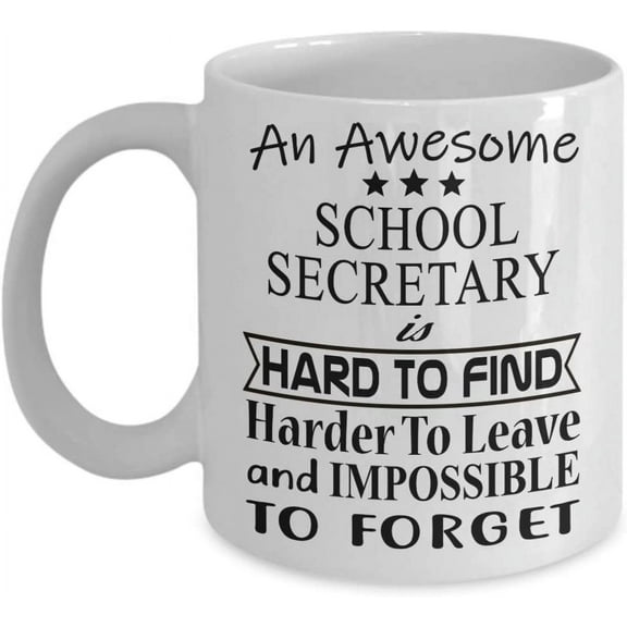 Retirement Gifts for School Secretary Coffee Mug Gift Idea for Retired Women, Men, Boss, Coworker, Friend, Dad, Mom Retire Tea Cup Christmas Xmas