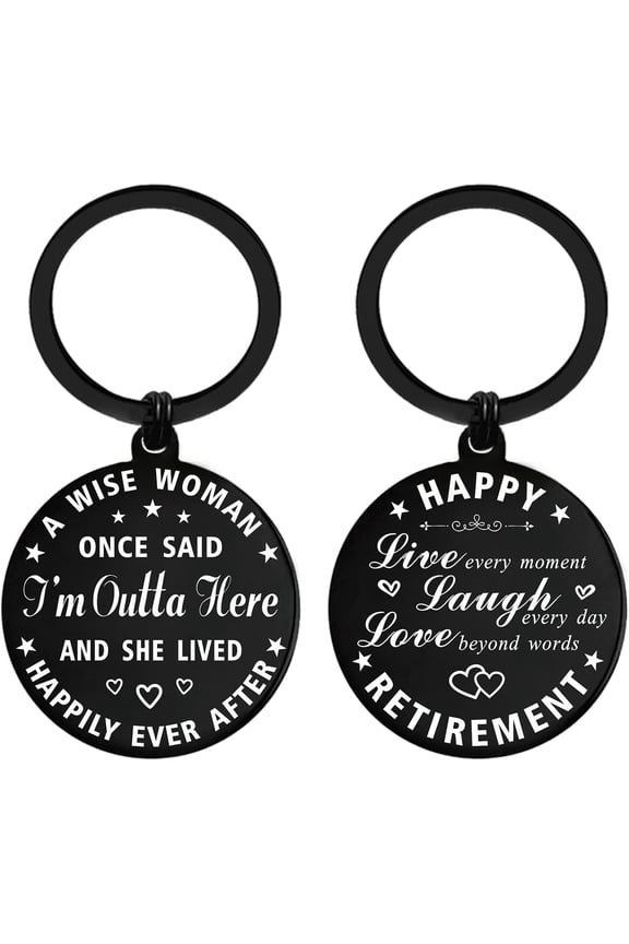 Retirement Gifts for Women - Funny Retirement Keychain, Happy Retirement Decorations