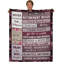 Retirement Gifts for Women Men Retirement Blanket Retired Throw Blanket Best Retirement Gifts Ideas 50"×60"