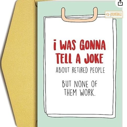 Retirement Greeting Card  Humorous Joke for Retirees  Blank Inside with Envelope  Perfect Funny Gift for Retirement Celebrations