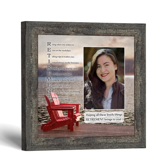 Retirement Gift for Woman, Red Chair Picture Frame
