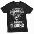 thumbnail image 1 of Retirement Plan Fishing T-Shirt Mens Funny Retired Grandpa Dad Husband Tee Shirt (XX-Large Black), 1 of 5