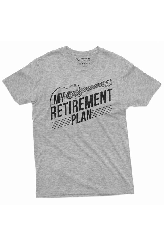 Retirement Plan Mens T-Shirt Guitar Player Guitarist Tee Shirt Musician Tee