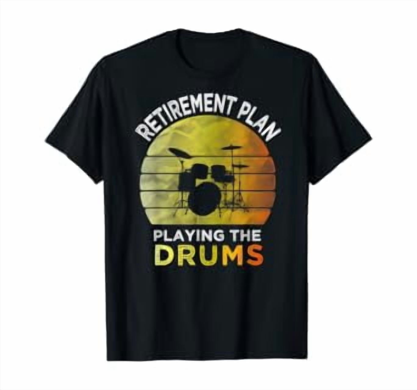 Retirement Plan Playing The Drums Drummer Gift Vintage Classic Theme ...