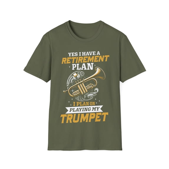 Retirement Plan Playing Trumpet Musician Player Music Expert Tee