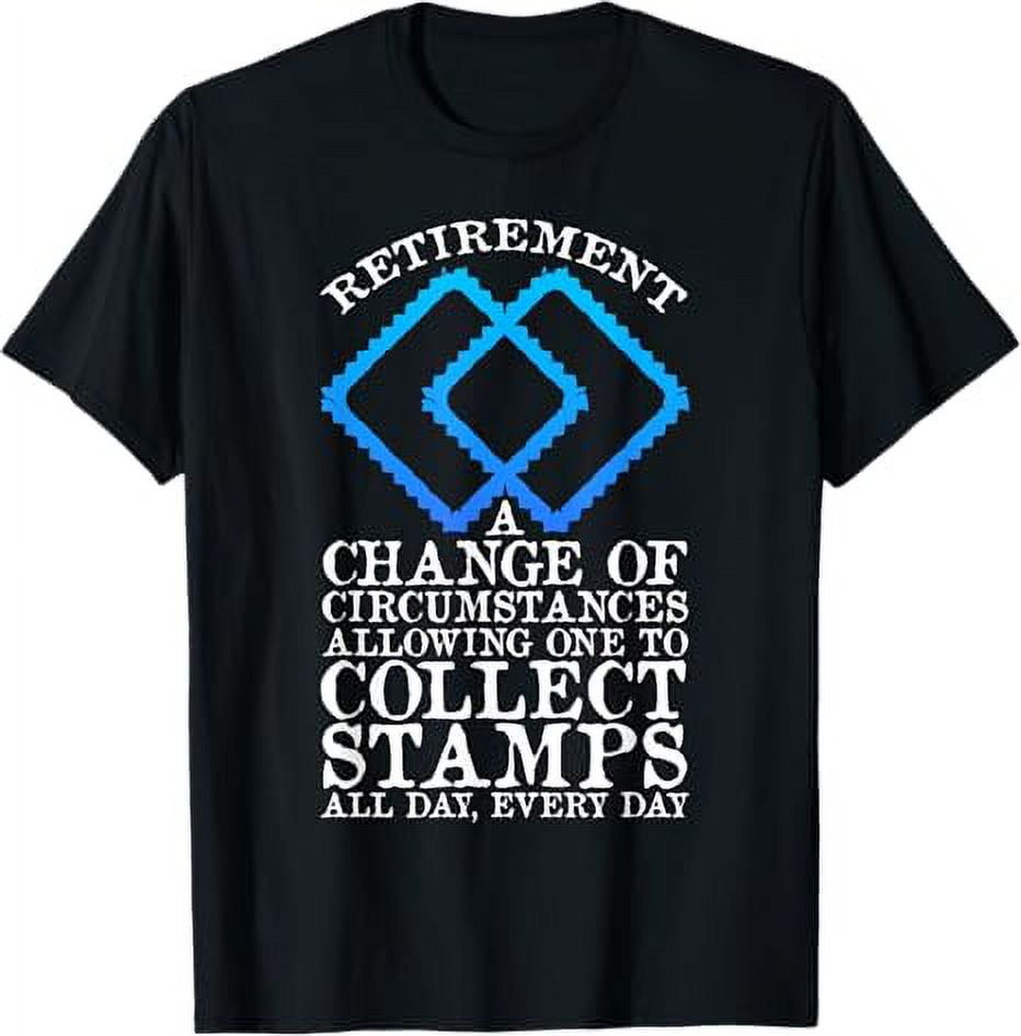 Retirement Plan Stamp Collecting TShirt