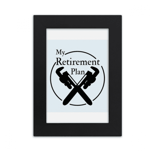 Retirement Plan Wrench Equipment Desktop Photo Frame Picture Display Art Painting Exhibit