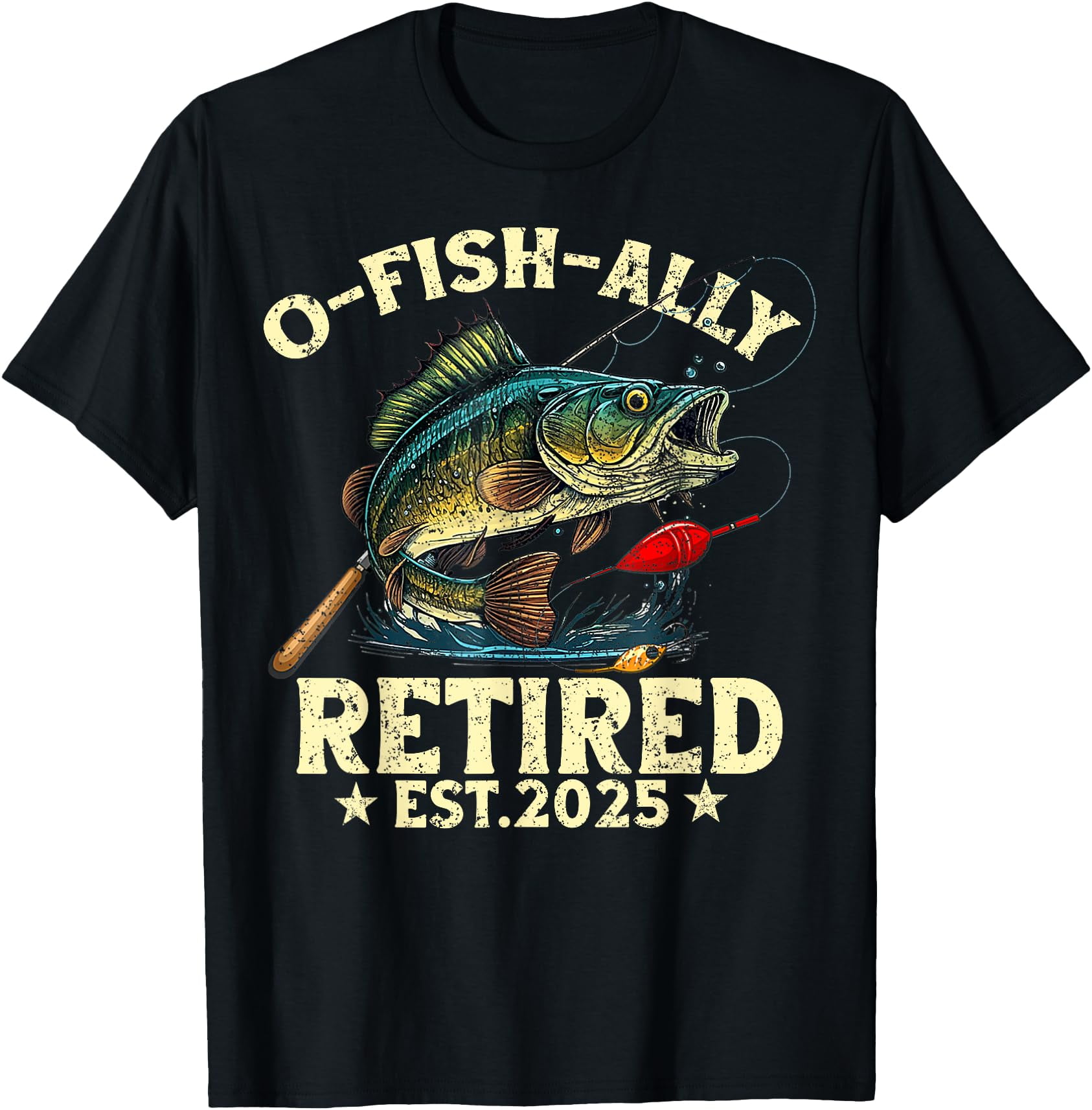 Retirement Shirt 2025 Fisherman OFishAlly Retired 2025 TShirt