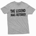 thumbnail image 1 of Retirement T-Shirt Legend Has Retired Work Occupation Job Tee Retiree Gift Grandpa Papa Tee (4X-Large Grey), 1 of 6