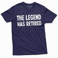 thumbnail image 1 of Retirement T-Shirt Legend Has Retired Work Occupation Job Tee Retiree Gift Grandpa Papa Tee (Medium Navy Blue), 1 of 5