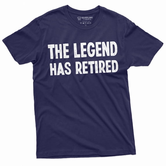 Retirement T-Shirt Legend Has Retired Work Occupation Job Tee Retiree Gift Grandpa Papa Tee (XX-Large Navy Blue)