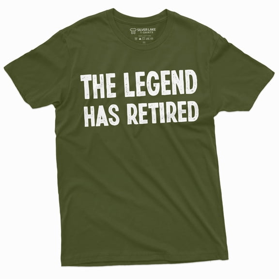 Retirement T-Shirt Legend Has Retired Work Occupation Job Tee Retiree Gift Grandpa Papa Tee
