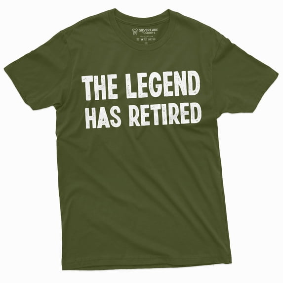Retirement T-Shirt Legend Has Retired Work Occupation Job Tee Retiree Gift Grandpa Papa Tee
