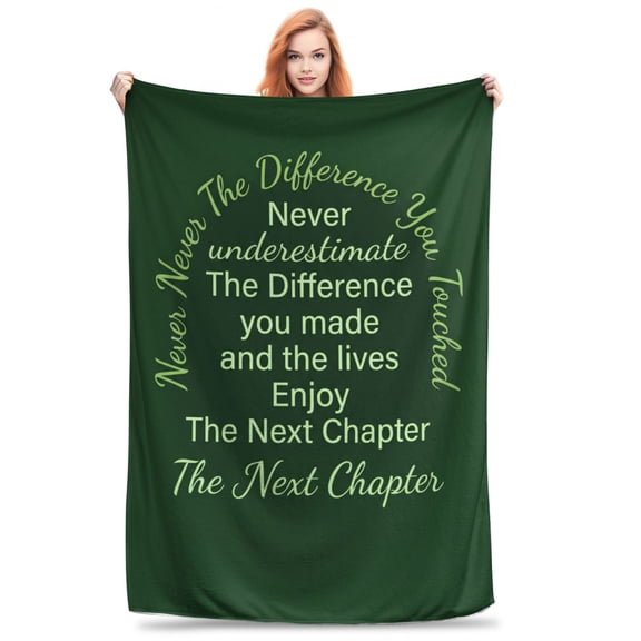 Retirement Throw Blanket Farewell Gifts Retirement Gift Inspirational Goodbye Gifts Blanket Coworker Boss Leaving Job Gifts Thank You Gifts for Women Teacher Employee Appreciation 50x40
