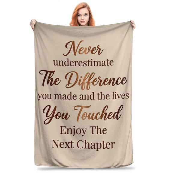 Retirement Throw Blanket Farewell Gifts Retirement Gift Inspirational Goodbye Gifts Blanket Coworker Boss Leaving Job Gifts Thank You Gifts for Women Teacher Employee Appreciation 50x40