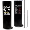 thumbnail image 1 of Retirement Tumbler with Lid and Straw Retirement Gifts for Women Men Retired 2023 Farewell Gifts for Coworkers Not My Problem Anymore Stainless Steel Insulated Travel Coffee Mugs Cups, 1 of 6