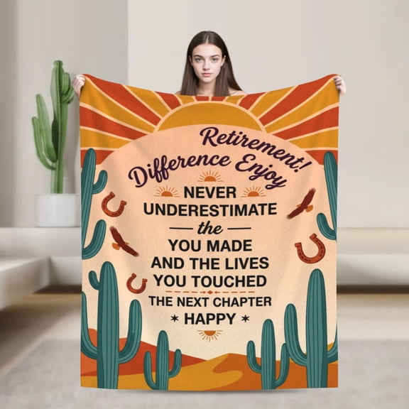 Retirement blanket Teachers Nurses Mom Grandma Friend Retirement Gifts for Women Retired Gifts for Women Farewell Gifts for Coworkers Boss 50x40