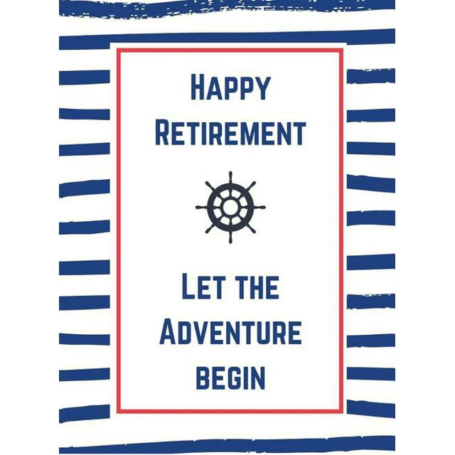 Retirement book to sign (Hardcover) Happy Retirement Guest Book, thank