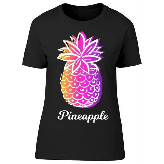 Reto Summer Pineapple T-Shirt Women -Image by Shutterstock, Female x-Large