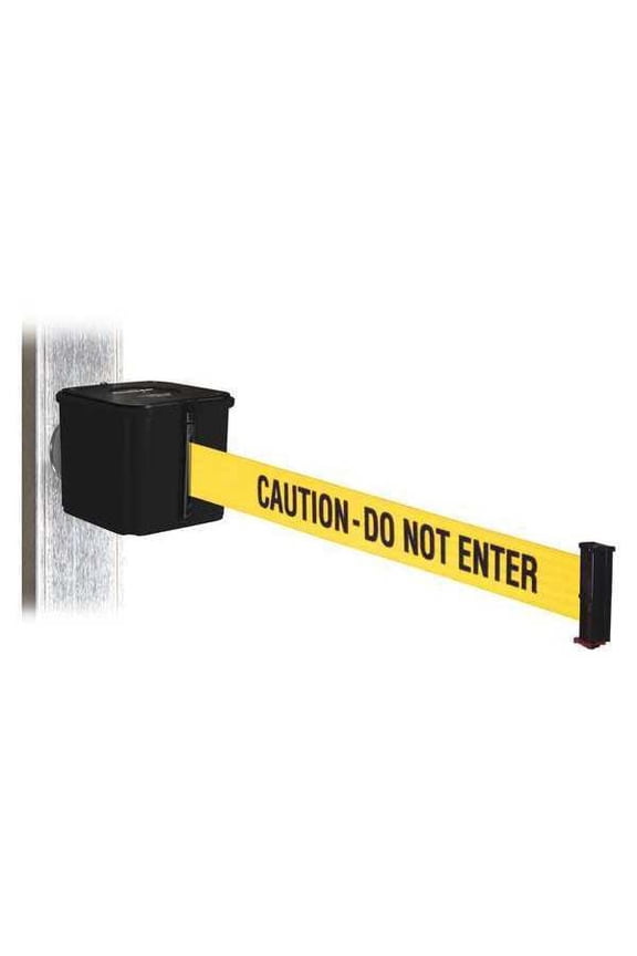 Belt Barrier, Black, Magnet, 15ft.L WH412SB15-CAU-MM