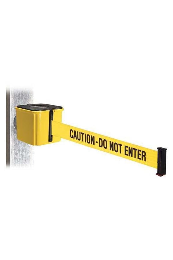 Belt Barrier, Yellow, Magnet, 15ft.L WH412YW15-CAU-MM