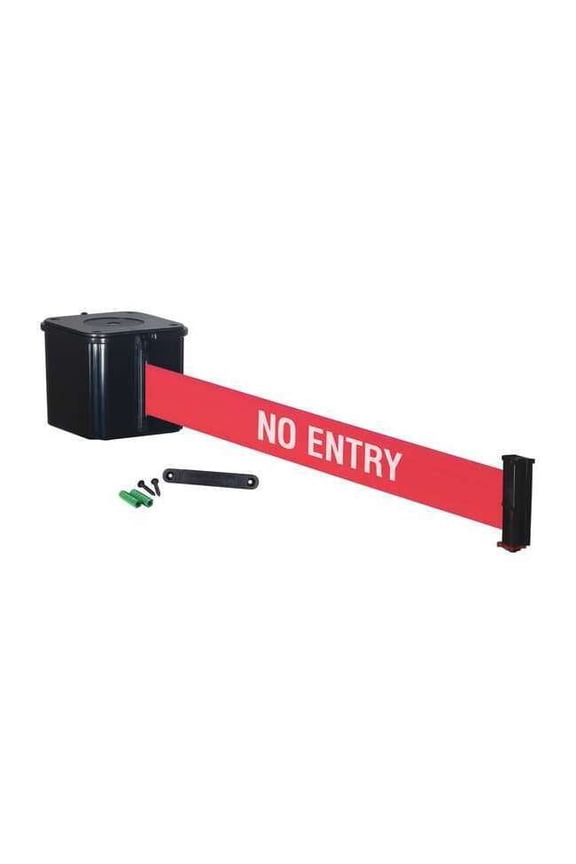 Retractable Belt Barrier,15 ft.,No Entry WM412SB15-NE-RE