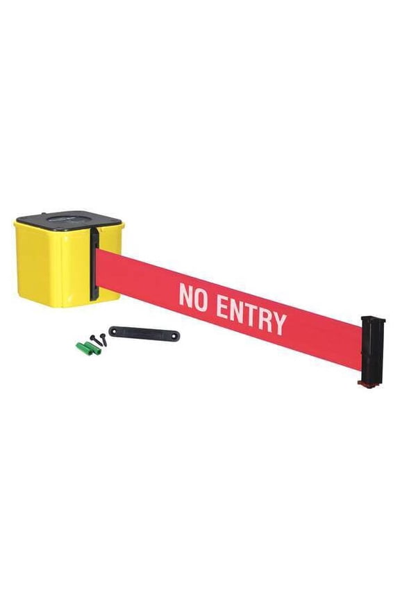 Retractable Belt Barrier,20 ft.,Red WM412YW20-NE-RE