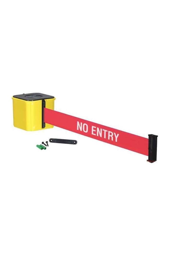 Retractable Belt Barrier,20 ft.,Red WM412YW20-NE-RE