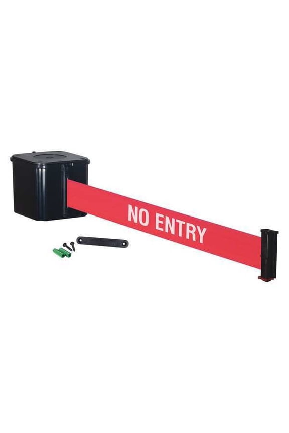 Retractable Belt Barrier,30 ft.,Red,4inH WM412SB30-NE-RE