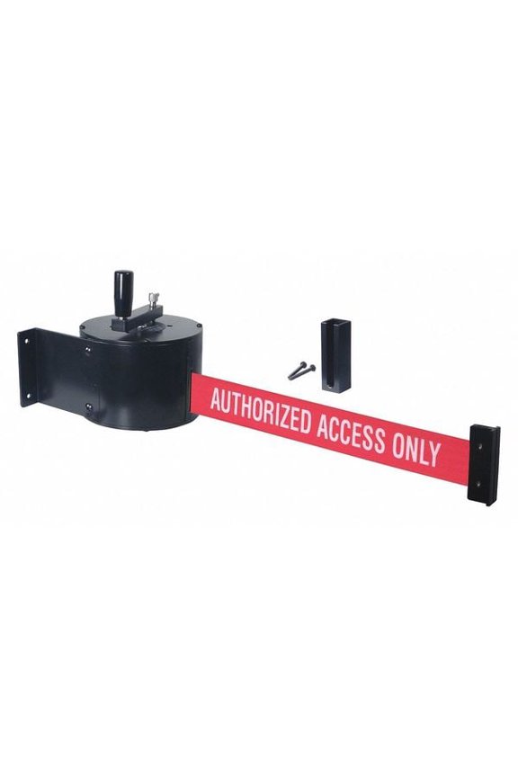 Retractable Belt Barrier,50 ft.,Black WM5000-AAO-HDRE