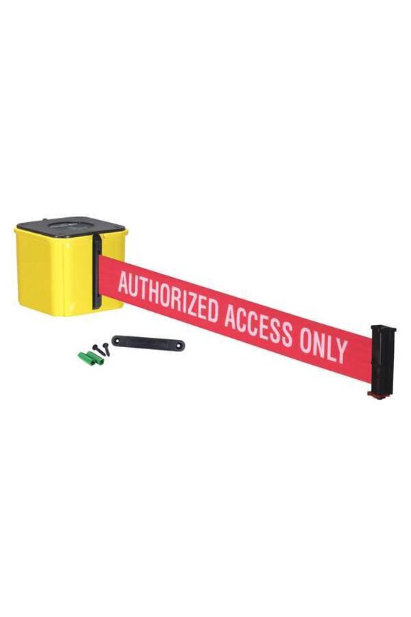 Retractable Belt Barrier,Yellow,25 ft. WM412YW25-AAO-RE