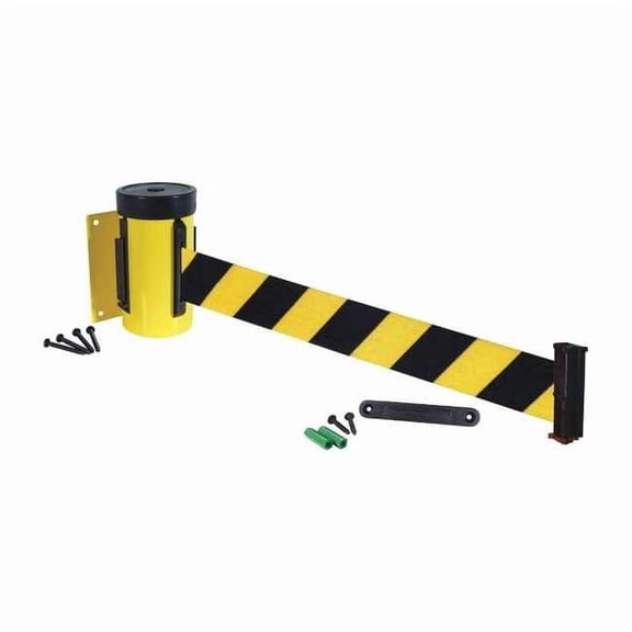 Wall Barrier, 10ft Black/Yellow Belt WM700YW-BYD-RE