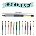 thumbnail image 1 of Retractable 1mm Medium Point Ballpoint Pen for Everyday Writing, Black Ink Pen with Soft Grip for Comfort, Smooth Office Pens for Journaling and Note Taking, Black, 1 of 8