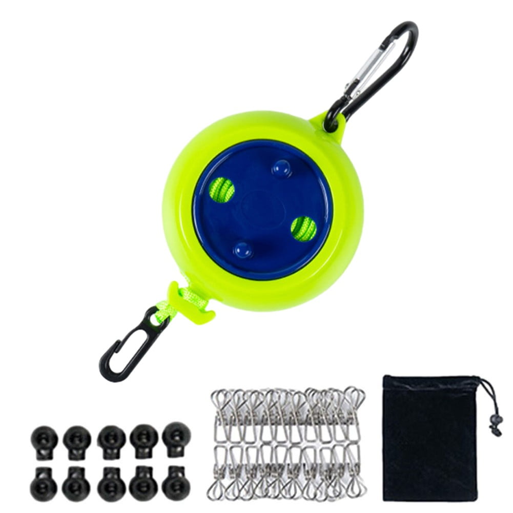 Retractable 32 Feet Heavy Duty Clothesline With Fixing Clip For Indoor retractable-32-feet-heavy-duty-clothesline-with-fixing-clip-for-indoor