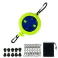 Retractable 32 Feet Heavy Duty Clothesline with Fixing Clip for Indoor