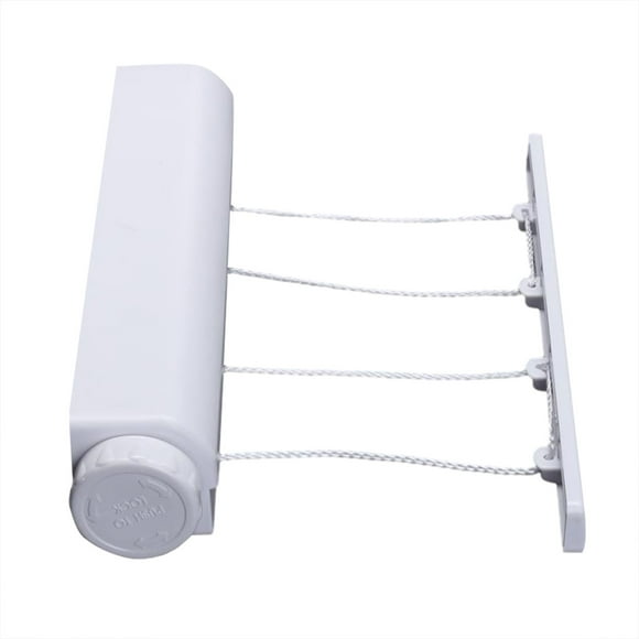 Retractable 4/5-Line Clothesline with Hooks - Portable Indoor/Outdoor Laundry Dryer for Apartments and Camping,A