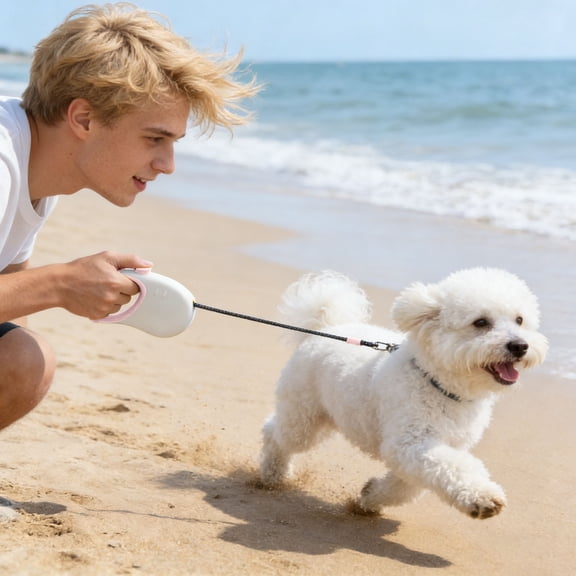 Retractable Adjustable Cotton Harness for Dog Leash, Comfortable & Secure Hand Grip Accessory for Outdoor Activities