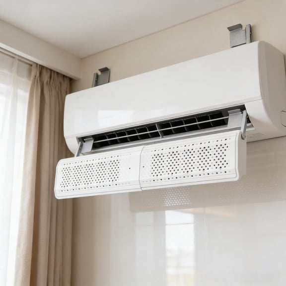 Retractable Air Conditioner Deflector Universal AC Wind Baffle With Activated No Drilling Direct Blow Protector For Home Furniture Protection