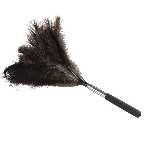 Retractable AntiDust Natural Feathered Cleaning Tool For Home Office Car MultiSurfaces Adjustable Length Dusting Essential