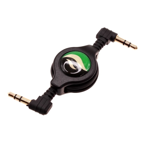 Retractable Aux Cable 3.5mm Adapter Car Stereo Aux-in Audio Cord Speaker Jack Wire Black E3K for Samsung Galaxy Avant Amp 2 Alpha A5, Convoy 4 - Sonim XP3plus - Sony Xperia 10 Plus 5 II 1 III