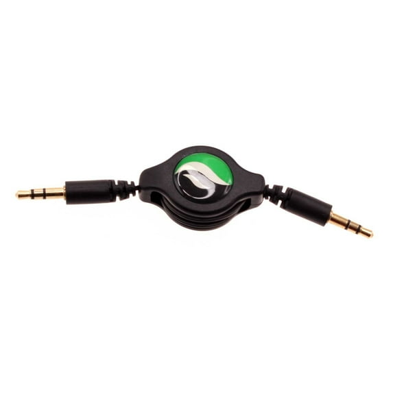 Retractable Aux Cable for Samsung Galaxy A13 5G/A12 5G/A03s Phones - 3.5mm Adapter Car Stereo Aux-in Audio Cord Speaker Jack Wire Black Compatible With Galaxy A13 5G/A12 5G/A03s