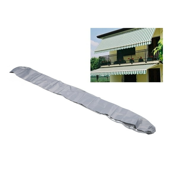 Retractable Awning Cover Waterproof Dustproof Oxford Fabric For Outdoor Patio Balcony Black 2m/6. 6ft