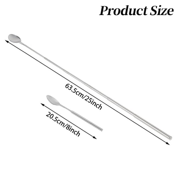 Retractable BBQ Serving Spoon Daily household dining serving,tableware,Carbon steel