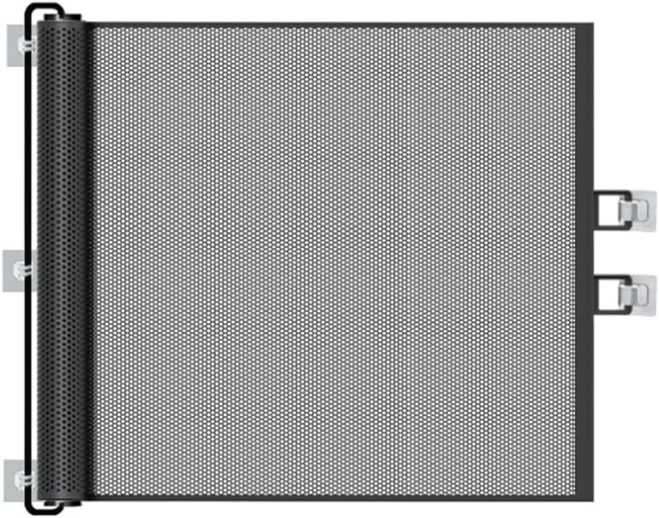 Retractable Baby Gate or Mesh Dog Gate, 78cm Tall Easy to Use Pet Fence for The House Stairs Doorways Hallways Indoor Outdoor, No Drilling (Fits 0~130CM Wide Openings)