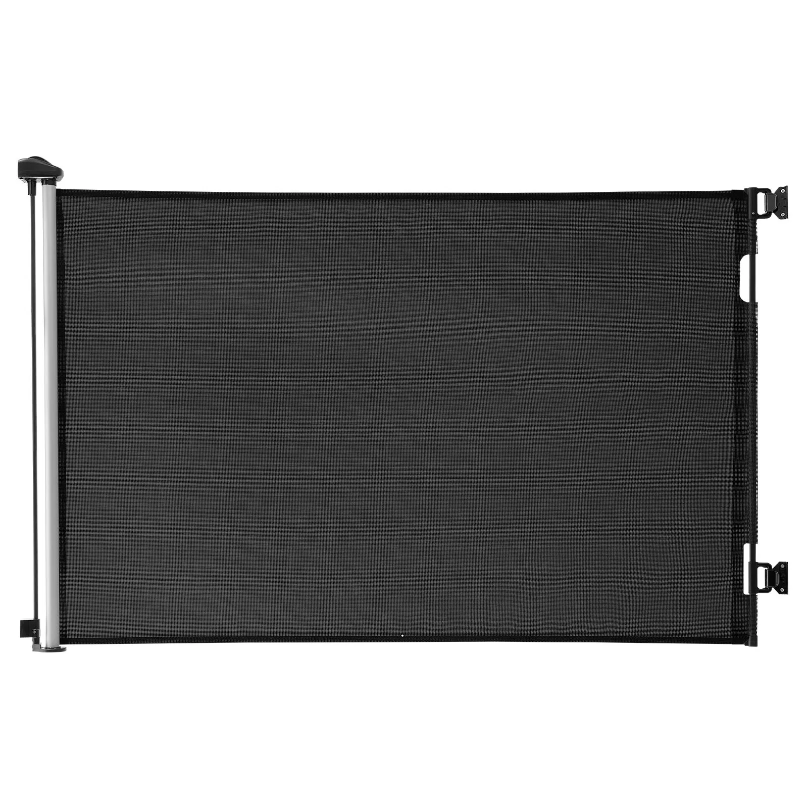Retractable Baby Gate for Stairs and Hallways-57 Inch Wide,38.5 Inch Tall with Security Lock,Easy Walk-Through Design,Mesh Dog Gate for Indoor/Outdoor Use,Black