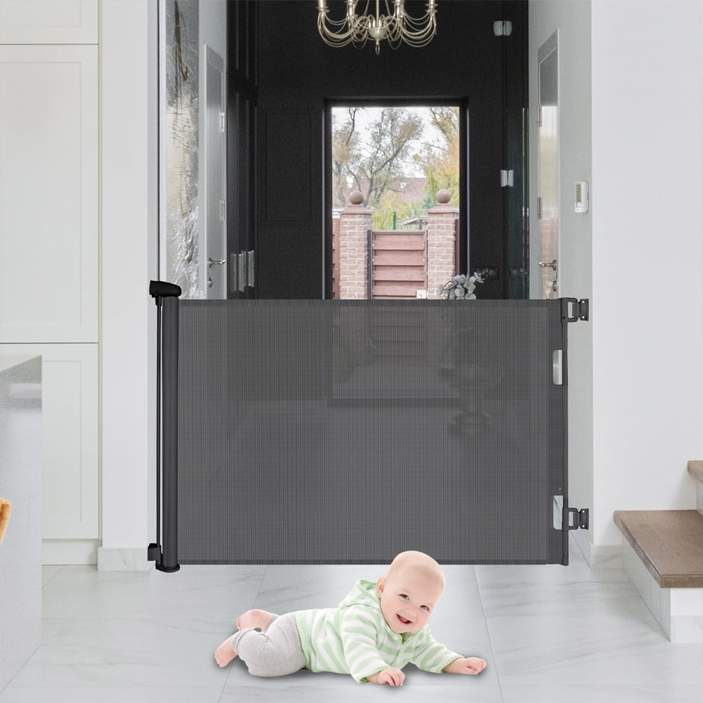 Retractable Safety Gate for Kids & Pets stusgo Extra Wide and Tall