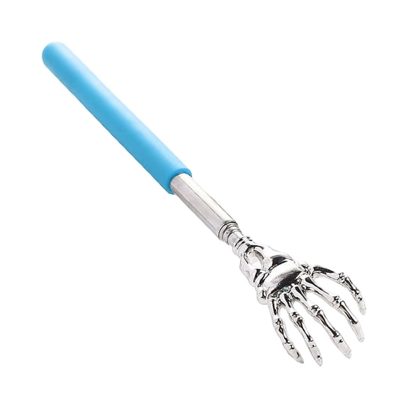 Retractable Back Scratcher Stainless Steel Skeleton Hand Back Massager Extendable Itch Portable Back Scratcher Stick Funny Halloween Scratcher