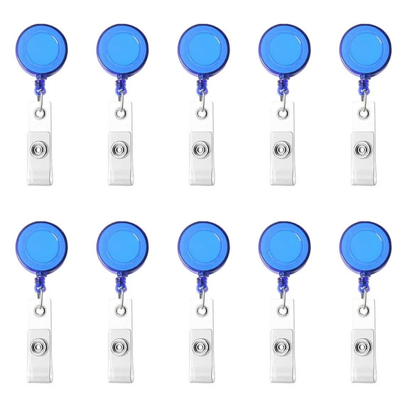 Retractable Badge Holder under $5! Yrmaups Badge Holder, Retractable ID Card Lanyard with Clip, Badge Reel for Work Security Nursing Teacher, Employee ID Holder, Name Tag Holder