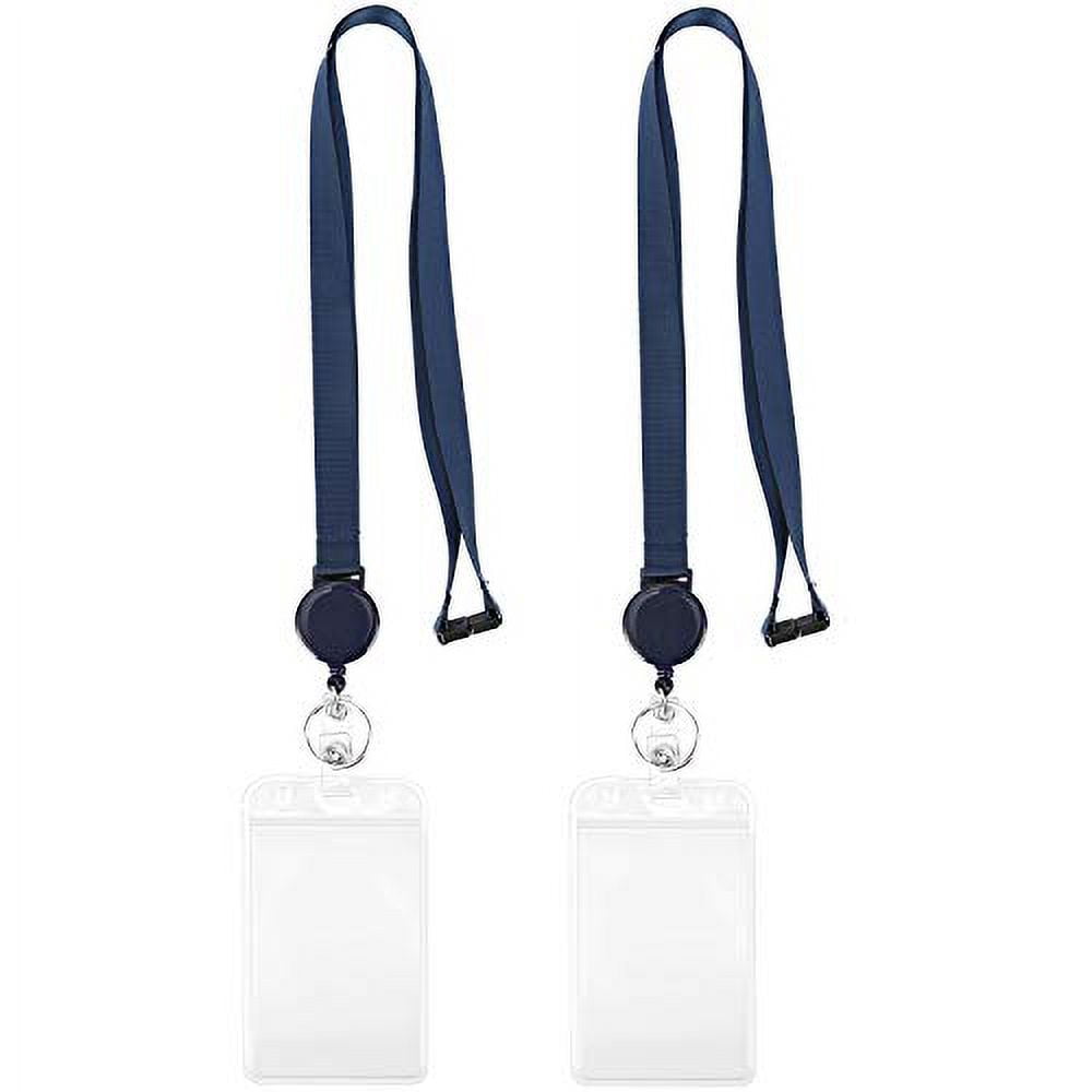 Retractable Badge Holder with Lanyard Retractable Breakaway Safety ...